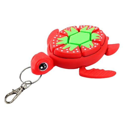 Buntes Schildkröten Fruchtthema Schlüsselbund Anhänger Für Bag School Rucksack Accessoires Und Stress Verringern Die Ornament von SueaLe