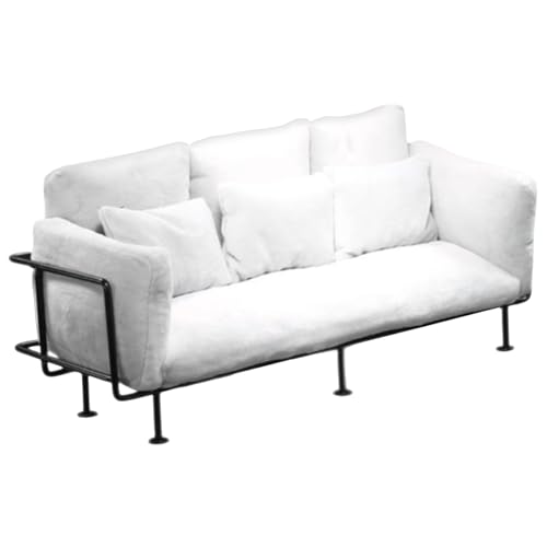 Eisenrahmen Sofa Modell Figur Display Möbel Mit Weichem Sattem Kissen Für 1/6 Skala Puppenhaus Modellprojekt Decors Szenengebäude von SueaLe