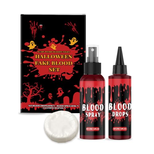 Halloween Blood Tropfen Set Drama Requisiten Make Up Pigment Sicher Für Kinder Streich Halloween Party Essentielle Kunstbluttropfen Halloween Blood Tropfen Set Drama Requisiten Make Up Pigment Sicher Für Kinder Streich Halloween Party Essentielle Kunstbluttropfen von SueaLe