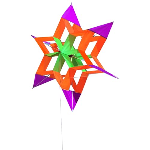 Handgefertigte Blumendrachen Für Jungen Farbenfrohe Helle Farbe Stoff Outdoor Fliege Spielzeug Schnelle Assembly Family Beach Drachen Kite von SueaLe