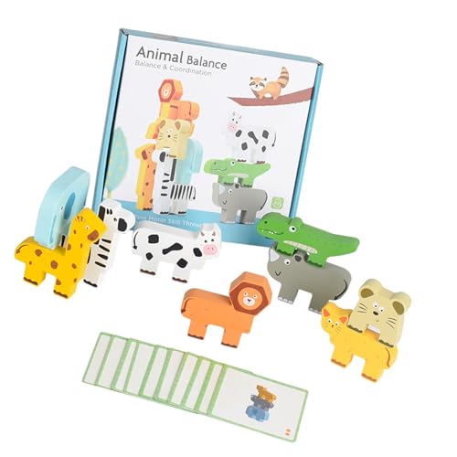 Holzstaplerblock Mit Blinkenden Karten Pädagogische Ausgleichsaktivitäten Spielzeug Für 3 + Jahre Stapelblöcke Für Kinder von SueaLe