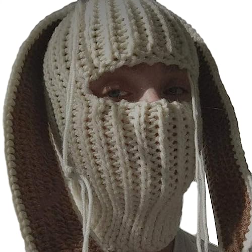 Mädchen Cartoon Devil Horn Strick Mütze Y2k Party Foto Requisiten Hot Girl Party Urlaub Netter Engel Warmer Teufel Strickhut von SueaLe