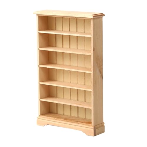 Miniatur Holzbuchhandel Model Kleines Bücherregal Ornament Für 1:12 Skala Dollhouses Möbeldekoration Buch Liebhaber Geschenk von SueaLe
