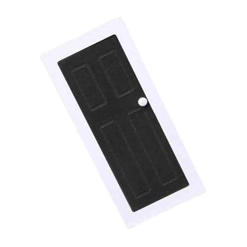 Miniaturraum Decors Black Holz Scheunentür Für Dollhouses Modell Badezimmermöbelzubehör Dekorative Holztür Für Puppenhäuser von SueaLe