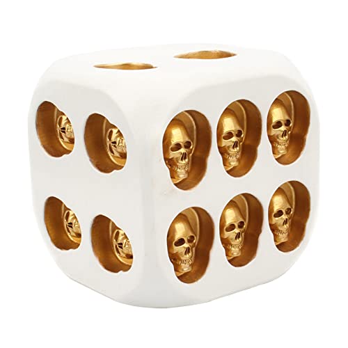 Schädel Würfel Sechsseitig Harzspiel Halloween Skeleton Pub Party Dekorative Gesichtsspiel Würfel Dekorative Schädel Würfel Sechsseitig Harzspiel Halloween Skeleton Pub Party Dekorative Gesichtsspiel Würfel Dekorative von SueaLe