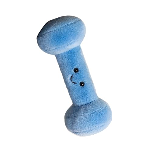 SueaLe Babyfreundliche Hantelform Geformtes Spielzeugwurf Kissen Frühes Lernen Sensorisches Geschenk Blau Weiche Hantel Für Säuglinge von SueaLe