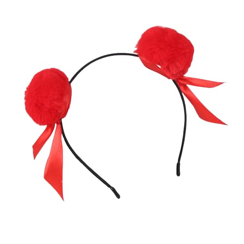SueaLe Beliebte Necha Buns Hairhoop Mit Pelzigen Pompoms Bowknot Haarbrötchen Stirnband/Haartie Für Frauen Und Mädchen Cosplay Accessoires SueaLe Beliebte Necha Buns Hairhoop Mit Pelzigen Pompoms Bowknot Haarbrötchen Stirnband/Haartie Für Frauen Und Mädchen Cosplay Accessoires von SueaLe