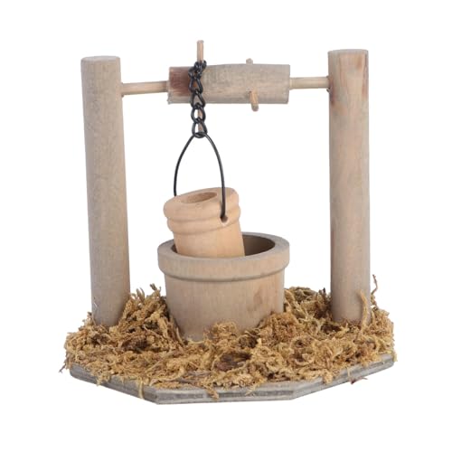 SueaLe Realistische Miniaturgarten Wasserbrunnen Schmutzhandwerksmodellfigur Für Topfpflanzen Und Puppenhäuser Szene Display von SueaLe