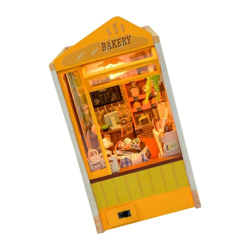 Wood Bakery Shop Model Dollhouses Mit Leicht Einzigartigem Handwerk BAU Ihr Eigenes Geschäft Miniaturhandwerk von SueaLe