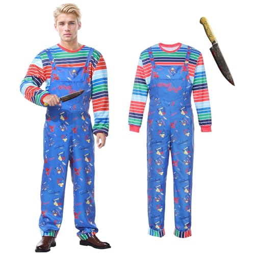 Suffolly Chucky-Kostüm für Kinder, Chucky-Kostüm (Herren, S) von Suffolly