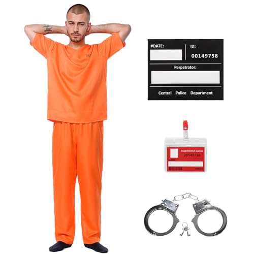 Suffolly Halloween Gefangener Kostüm Herren (M) von Suffolly
