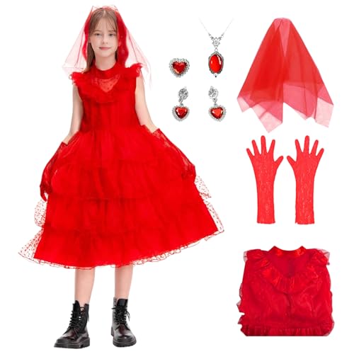 Suffolly Lydia-Kostüm, Rot, 130 cm Suffolly Lydia-Kostüm, Rot, 130 cm von Suffolly