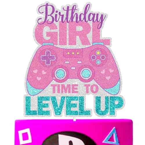 Happy Birthday Kuchendekoration für Mädchen – Dies ist die perfekte Girly-Videospiel-Party, Spieleabend-Party. "Es ist Zeit für ein Mädchen, sich aufzubauen". SugarGera Happy Birthday Kuchendekoration für Mädchen – Dies ist die perfekte Girly-Videospiel-Party, Spieleabend-Party. "Es ist Zeit für ein Mädchen, sich aufzubauen". SugarGera von SugarGera