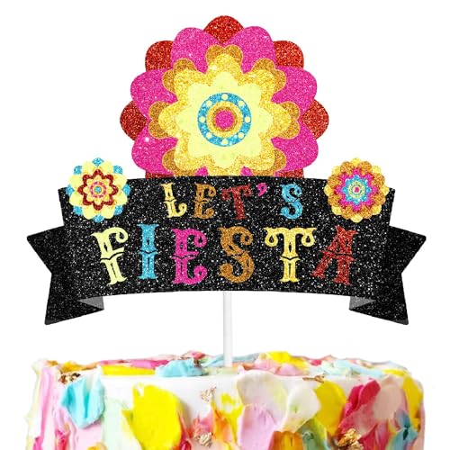 Let's Let's Fiesta Cinco De May Party-Kuchenaufsätze – perfekt für mexikanische Geburtstagspartys, Babypartys und Fiesta-Party-Papierblumen-Dekorationen für Jungen und Mädchen. SugarGera Let's Let's Fiesta Cinco De May Party-Kuchenaufsätze – perfekt für mexikanische Geburtstagspartys, Babypartys und Fiesta-Party-Papierblumen-Dekorationen für Jungen und Mädchen. SugarGera von SugarGera