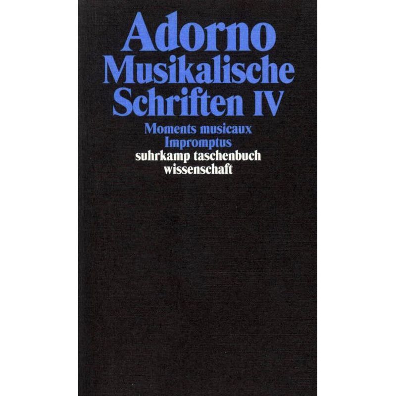 Musikalische Schriften.Tl.4 von Suhrkamp