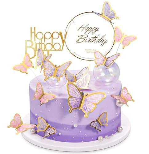 22 Stück Happy Birthday Tortendeko Geburtstag Cake Topper, 20Pcs Dimensional Schmetterling Geburtstag Kuchen Topper, Perfekt Für Die Dekoration Kuchendeko Geburtstag Mädchen Geburtstagskuchen 22 Stück Happy Birthday Tortendeko Geburtstag Cake Topper, 20Pcs Dimensional Schmetterling Geburtstag Kuchen Topper, Perfekt Für Die Dekoration Kuchendeko Geburtstag Mädchen Geburtstagskuchen von Suitedget