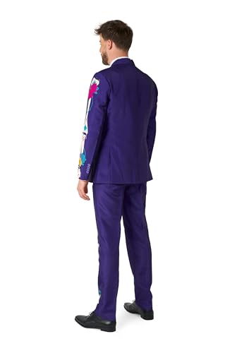 Suitmeister Einfarbige Anzüge – inklusive Jacke, Hose und Krawatte, Lila (Sugar Skull Purple), XL von Suitmeister