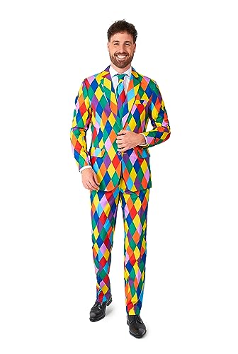 Suitmeister Herren Faschingskostüm - Partykostüm - Slim Fit - inklusive Blazer, Hose und Krawatte - Multicolor Suitmeister Herren Faschingskostüm - Partykostüm - Slim Fit - inklusive Blazer, Hose und Krawatte - Multicolor von Suitmeister