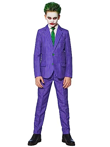 Suitmeister Jungenkostüm - The Joker DC Character - Tailliert Party Kostüme - Halloween Party Anzug - Lila von Suitmeister