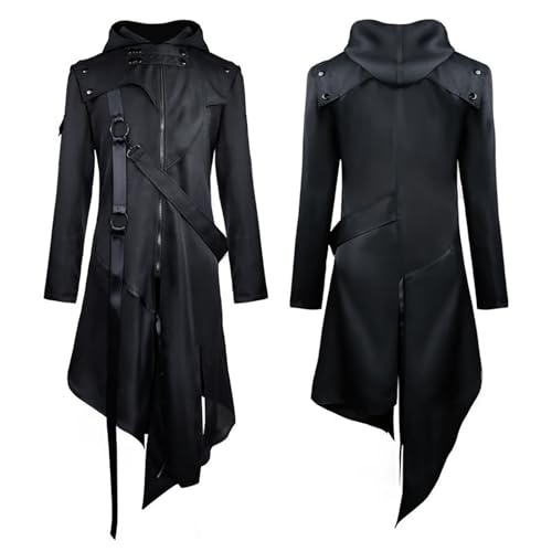 SuitsLink Herren-Kostüm, Steampunk-Kostüm, Gothic, Renaissance, Gehrock, viktorianischer Frack, Jacke, Halloween, COS-Kostüme (klein) von SuitsLink