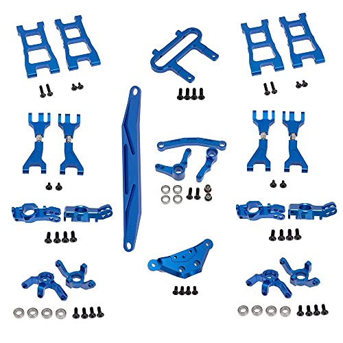 Sujhyrty 20 StüCke Aluminium Aktualisierung Set für 1/10 Redcat Blackout XTE SC XBE (Pro) Aktualisierung Teile ZubehöR,Blau von Sujhyrty