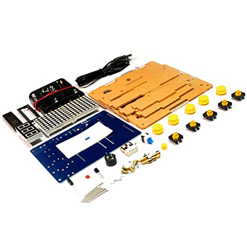 Sujhyrty DIY Spiel Kit PCB Elektronisches LöTen Training Kit UnterstüTzt Retro/Snake/Flugzeug/Rennen Spiele mit Acryl GehäUse von Sujhyrty