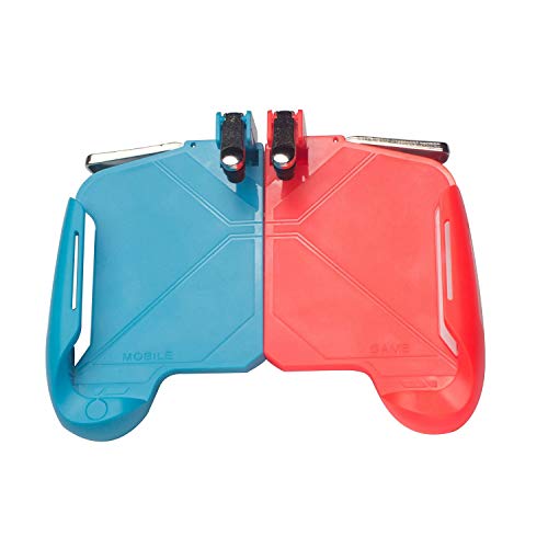 Sujhyrty Mobile Spiel Controller (Upgrade Version), L1R1 Und Gamepad Für Pubg / Messer Raus / Überlebens Regeln, Mobile Spiel Joysticks Für Android Ios (Blau + Rot) von Sujhyrty