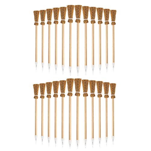 Sujurio 24 StüCk Hexenbesen Bleistifte für Halloween Besenstiel Kugelschreiber Bleistifte Halloween Favors Hexenbesen Prop Schreiben von Sujurio