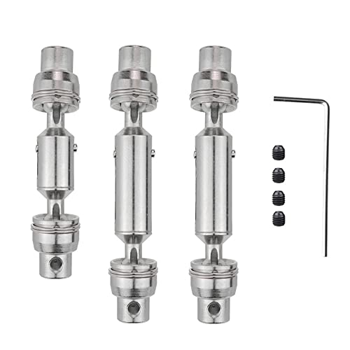 Sujurio 3 StüCke Metall Antriebswelle CVD für B16 B36 Q60 Q63 Q64 MN77 FY004 6WD 1/16 RC Auto Upgrade Teile,1 von Sujurio