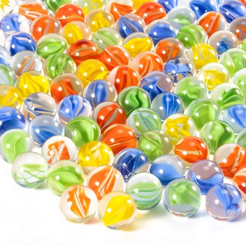 Sukh Glasmurmeln – Großpackung mit Katzenaugen-Mix, 4 Farben, mittelgroß, dicker Marmor, dekoratives Geschenk, Retro-Spiel mit 14 mm und 16 mm für Sprungspiel, chinesisches Schachbrettspiel, Vasen, Sukh Glasmurmeln – Großpackung mit Katzenaugen-Mix, 4 Farben, mittelgroß, dicker Marmor, dekoratives Geschenk, Retro-Spiel mit 14 mm und 16 mm für Sprungspiel, chinesisches Schachbrettspiel, Vasen, von Sukh
