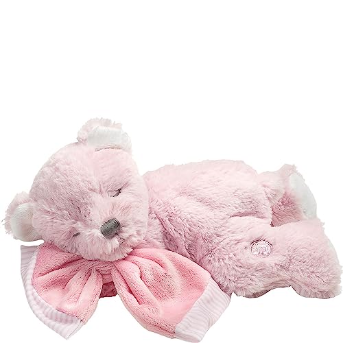 Suki Baby Hug-a-Boo Schlafbär aus superweichem Plüsch mit weicher Boa-Decke, Rosa von Suki Gifts