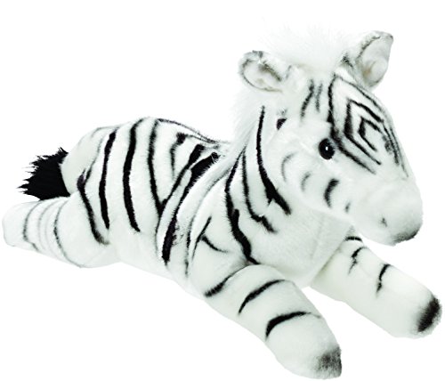 Suki Gifts 12124 Liegendes Zebra Kuscheltier, 30cm, Suki Classic, 30 cm von Suki Gifts