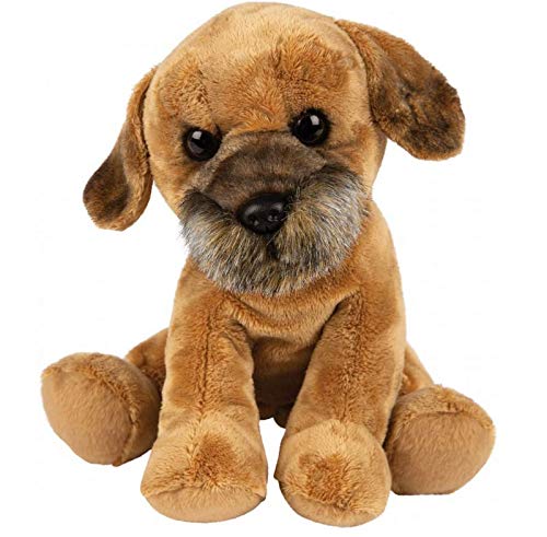 Suki Gifts International - Mittelgroßer sitzender Hund, Border Terrier (12159), braun von Suki Gifts