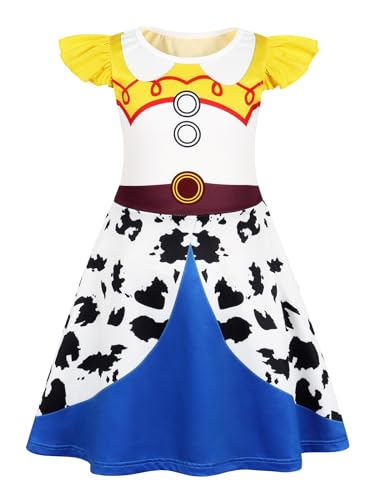Sukyfecde Jessie Kostüm für Mädchen, Kleinkind, Prinzessin, Verkleidung, Geburtstag, Halloween, Rollenspiel, Kleidung, 4T, Gelb Sukyfecde Jessie Kostüm für Mädchen, Kleinkind, Prinzessin, Verkleidung, Geburtstag, Halloween, Rollenspiel, Kleidung, 4T, Gelb von Sukyfecde