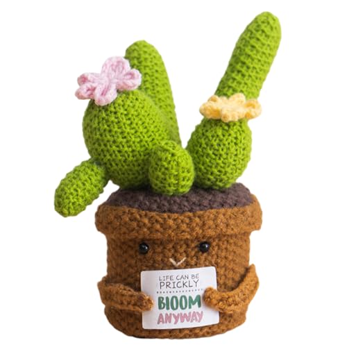 Handgefertigte Pflanze zur emotionalen Unterstützung, lustiges, positives Häkeln, kleines Schreibtischspielzeug, erhebendes Design, handgefertigte Handwerkskunst, ideal für weibliche Kollegen, Lehrer Handgefertigte Pflanze zur emotionalen Unterstützung, lustiges, positives Häkeln, kleines Schreibtischspielzeug, erhebendes Design, handgefertigte Handwerkskunst, ideal für weibliche Kollegen, Lehrer von Sulxyi
