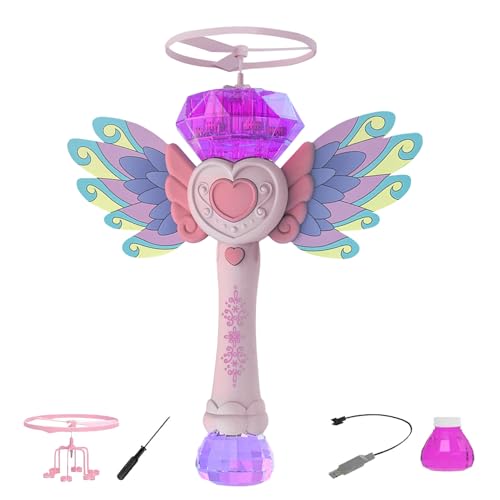 Kinderblase wiederaufladbare LED -Blase, Auto -Schneeflower -Gebläse, 35 cm USB wiederaufladbares Design -LED -Licht -Effekte einfach zu bedienen für den Innengarten im Freien zu verwenden von Sulxyi