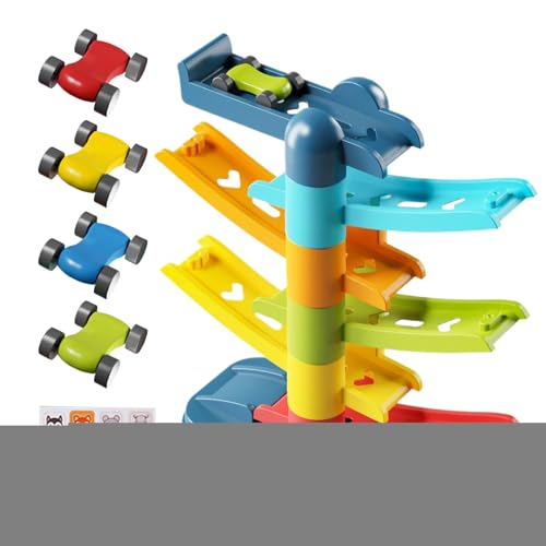 Rennstrecke für Kleinkinder, Rennbahn Set, Pädagogisches Interaktives Motorik Rampen Spielset Für Kinder Über 3 Jahre Rennstrecke für Kleinkinder, Rennbahn Set, Pädagogisches Interaktives Motorik Rampen Spielset Für Kinder Über 3 Jahre von Sulxyi
