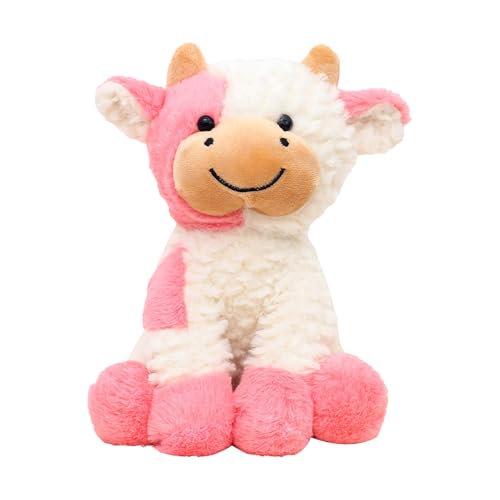 Sulxyi Kuhgefüllte Tier, Plüschkuhspielzeug, süße Tierpuppe, 30 cm entzückend Design Realistisches Erscheinungsbild Mehrzwecknutzung kuschelige Größe für Mädchen Kinder Home Dekoration von Sulxyi