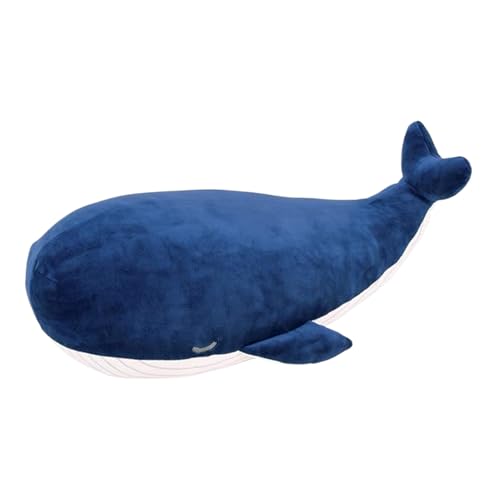 Sulxyi Wal ausgestopft Tier, Blauwal Plüsch, Tierarchitektur Kissen, 45x15x15cm entzückend Design Vielseitig verwenden Leichte und tragbare perfekt für Kinder Mädchen Mädchen von Sulxyi