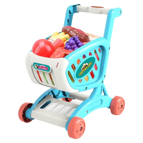Supermarkt Shopping Trolley Spielzeug, Kinderkarton Spielzeug, vorgetäuschte Spiele, 24.5x20.5x30,5 cm Komplettes Essen Set leicht zu manövrieren interaktive Karren für Kinder Kinder 3 4 5 Jahre alt Supermarkt Shopping Trolley Spielzeug, Kinderkarton Spielzeug, vorgetäuschte Spiele, 24.5x20.5x30,5 cm Komplettes Essen Set leicht zu manövrieren interaktive Karren für Kinder Kinder 3 4 5 Jahre alt von Sulxyi
