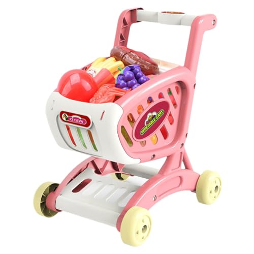 Supermarkt Shopping Trolley Spielzeug, Kinderkarton Spielzeug, vorgetäuschte Spiele, 24.5x20.5x30,5 cm Komplettes Essen Set leicht zu manövrieren interaktive Karren für Kinder Kinder 3 4 5 Jahre alt Supermarkt Shopping Trolley Spielzeug, Kinderkarton Spielzeug, vorgetäuschte Spiele, 24.5x20.5x30,5 cm Komplettes Essen Set leicht zu manövrieren interaktive Karren für Kinder Kinder 3 4 5 Jahre alt von Sulxyi