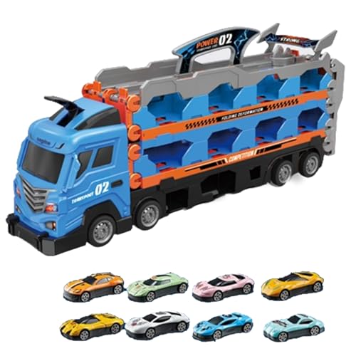 Transportwagenspielzeug, Klappstaatsauto, Fahrzeugspielzeug, tragbares und bequemes Design mit 8 Legierungsautos Interaktives Auswurfsystem für im Alter von 3 4 5 6 Transportwagenspielzeug, Klappstaatsauto, Fahrzeugspielzeug, tragbares und bequemes Design mit 8 Legierungsautos Interaktives Auswurfsystem für im Alter von 3 4 5 6 von Sulxyi