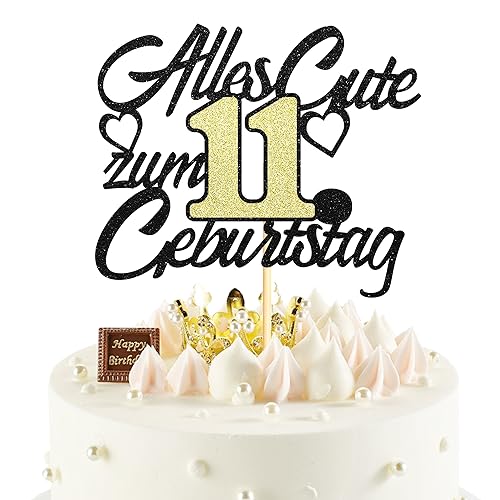 Sumerk 1 Stück 11.Geburtstag Tortendeko Happy 11th Birthday Cake Topper 11.Alles Gute Geburtstag Cake Topper 11 Jahre Torte Kuchen Deko für 11 Geburstagstorte Deko Jungen Mädchen Sumerk 1 Stück 11.Geburtstag Tortendeko Happy 11th Birthday Cake Topper 11.Alles Gute Geburtstag Cake Topper 11 Jahre Torte Kuchen Deko für 11 Geburstagstorte Deko Jungen Mädchen von Sumerk