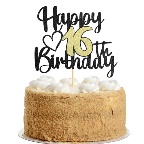 Sumerk 1 Stück 16. Geburtstag Junge Happy 16th Birthday Cake Topper Tortendeko 16. Geburtstag Frau Mann Cake Topper 16 Geburtstag 16th Birthday Cake Decoration Sumerk 1 Stück 16. Geburtstag Junge Happy 16th Birthday Cake Topper Tortendeko 16. Geburtstag Frau Mann Cake Topper 16 Geburtstag 16th Birthday Cake Decoration von Sumerk