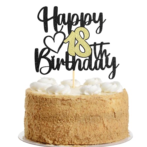 Sumerk 1 Stück 18. Geburtstag Junge Happy 18th Birthday Cake Topper Tortendeko 18. Geburtstag Frau Mann Cake Topper 18 Geburtstag 18th Birthday Cake Decoration Sumerk 1 Stück 18. Geburtstag Junge Happy 18th Birthday Cake Topper Tortendeko 18. Geburtstag Frau Mann Cake Topper 18 Geburtstag 18th Birthday Cake Decoration von Sumerk