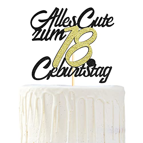 Sumerk 1 Stück 18.Geburtstag Tortendeko Happy 18th Birthday Cake Topper 18.Alles Gute Geburtstag Cake Topper 18 Jahre Torte Kuchen Deko für 18 Geburstagstorte Deko Jungen Mädchen Mann Frau Sumerk 1 Stück 18.Geburtstag Tortendeko Happy 18th Birthday Cake Topper 18.Alles Gute Geburtstag Cake Topper 18 Jahre Torte Kuchen Deko für 18 Geburstagstorte Deko Jungen Mädchen Mann Frau von Sumerk