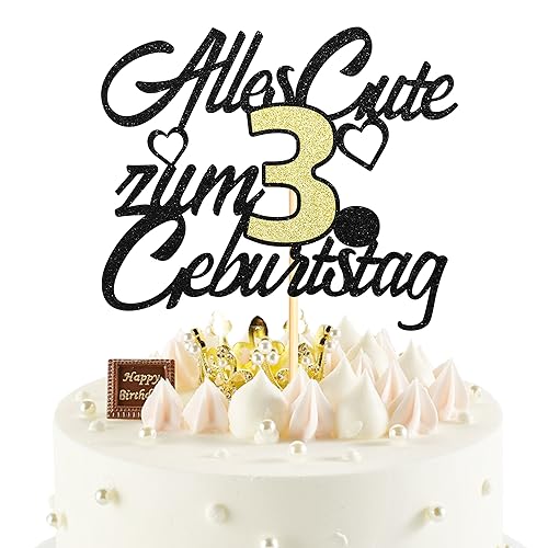 Sumerk 1 Stück 3.Geburtstag Tortendeko Happy 3rd Birthday Cake Topper 3.Alles Gute Geburtstag Cake Topper 3 Jahre Torte Kuchen Deko für 3 Geburstagstorte Deko Jungen Mädchen Sumerk 1 Stück 3.Geburtstag Tortendeko Happy 3rd Birthday Cake Topper 3.Alles Gute Geburtstag Cake Topper 3 Jahre Torte Kuchen Deko für 3 Geburstagstorte Deko Jungen Mädchen von Sumerk
