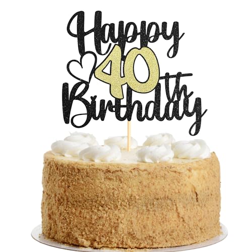 Sumerk 1 Stück 40. Geburtstag Junge Happy 40th Birthday Cake Topper Tortendeko 40. Geburtstag Frau Mann Cake Topper 40 Geburtstag 40th Birthday Cake Decoration Sumerk 1 Stück 40. Geburtstag Junge Happy 40th Birthday Cake Topper Tortendeko 40. Geburtstag Frau Mann Cake Topper 40 Geburtstag 40th Birthday Cake Decoration von Sumerk