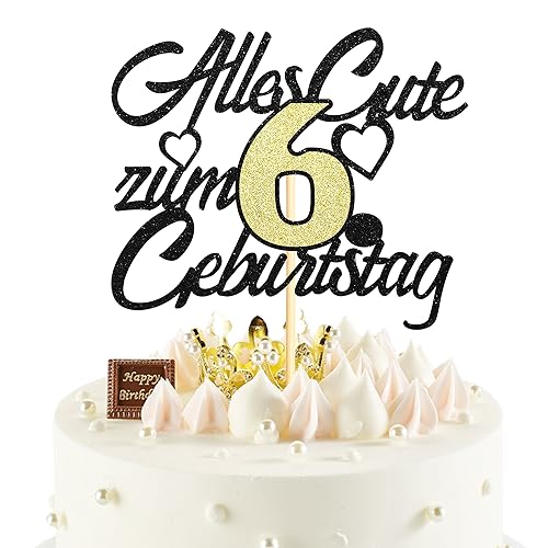 Sumerk 1 Stück 6.Geburtstag Tortendeko Happy 6th Birthday Cake Topper 6.Alles Gute Geburtstag Cake Topper 6 Jahre Torte Kuchen Deko für 6 Geburstagstorte Deko Jungen Mädchen Sumerk 1 Stück 6.Geburtstag Tortendeko Happy 6th Birthday Cake Topper 6.Alles Gute Geburtstag Cake Topper 6 Jahre Torte Kuchen Deko für 6 Geburstagstorte Deko Jungen Mädchen von Sumerk