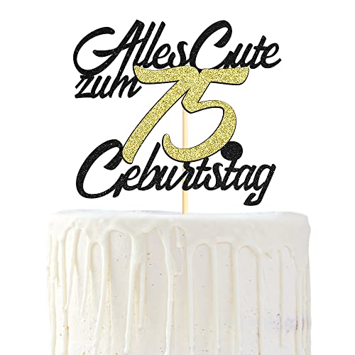 Sumerk 1 Stück 75.Geburtstag Tortendeko Happy 75th Birthday Cake Topper 75.Alles Gute Geburtstag Cake Topper 75 Jahre Torte Kuchen Deko für 75 Geburstagstorte Deko Jungen Mädchen Mann Frau Sumerk 1 Stück 75.Geburtstag Tortendeko Happy 75th Birthday Cake Topper 75.Alles Gute Geburtstag Cake Topper 75 Jahre Torte Kuchen Deko für 75 Geburstagstorte Deko Jungen Mädchen Mann Frau von Sumerk